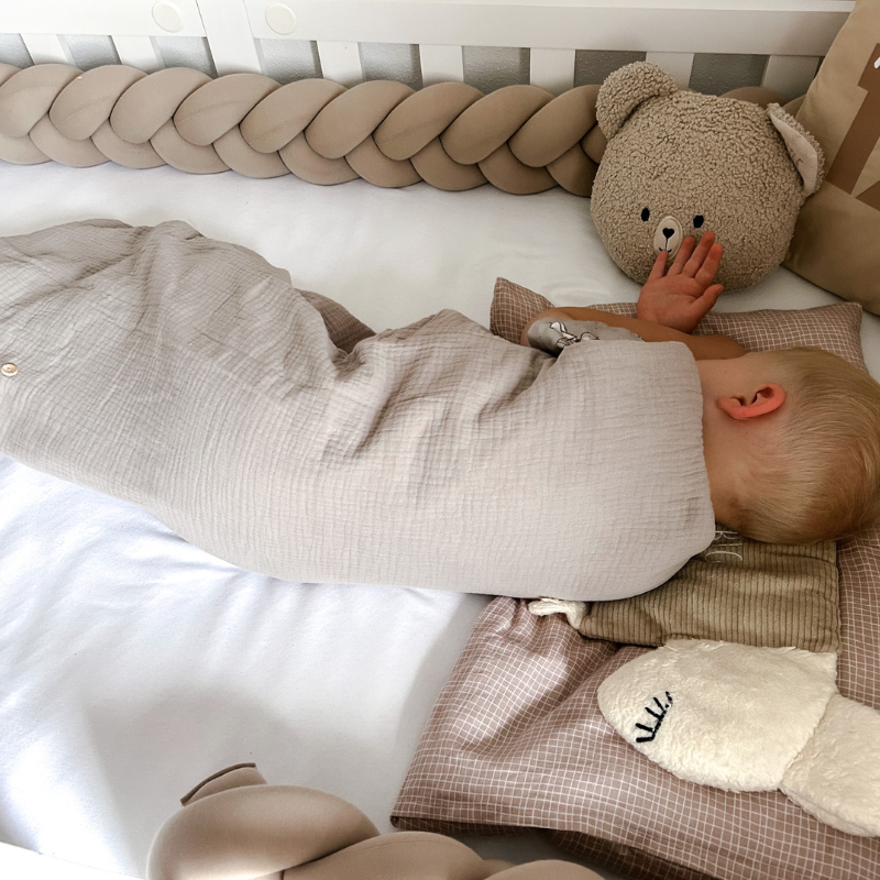 Babyschlafsack - gefüllt mit 100% Merinowolle