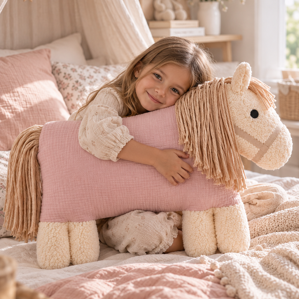 Kuschelpferd XXL New Dusty Rosa von Die Gräfin