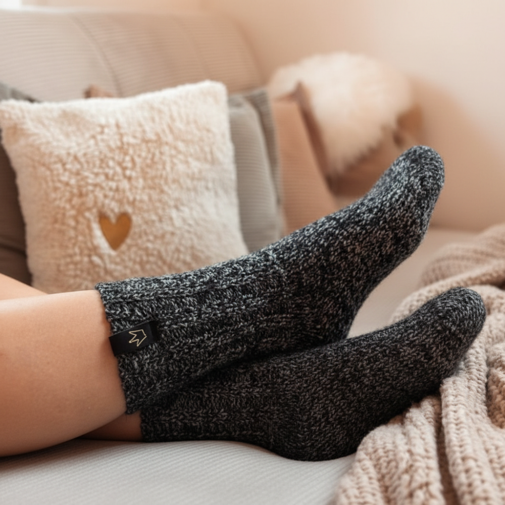 Kuschelige Merino-Wollsocken