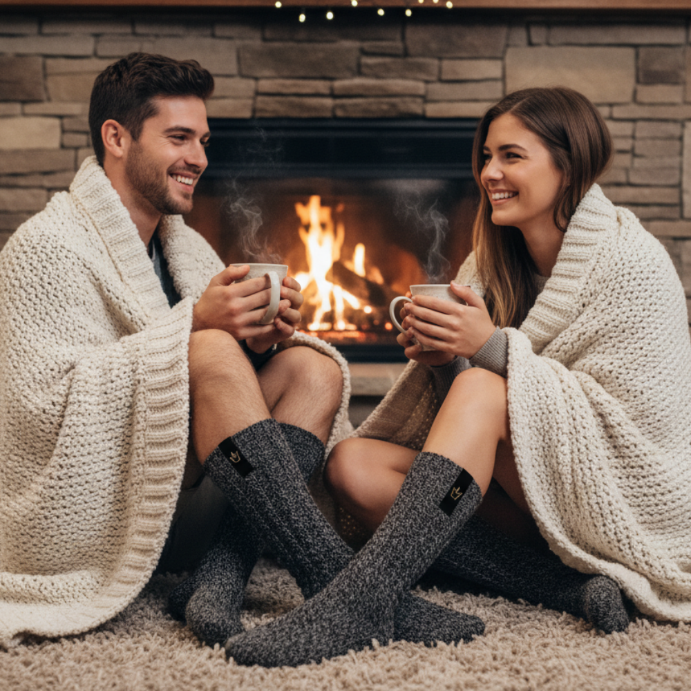 Pärchen Kuschel Merino-Wollsocken