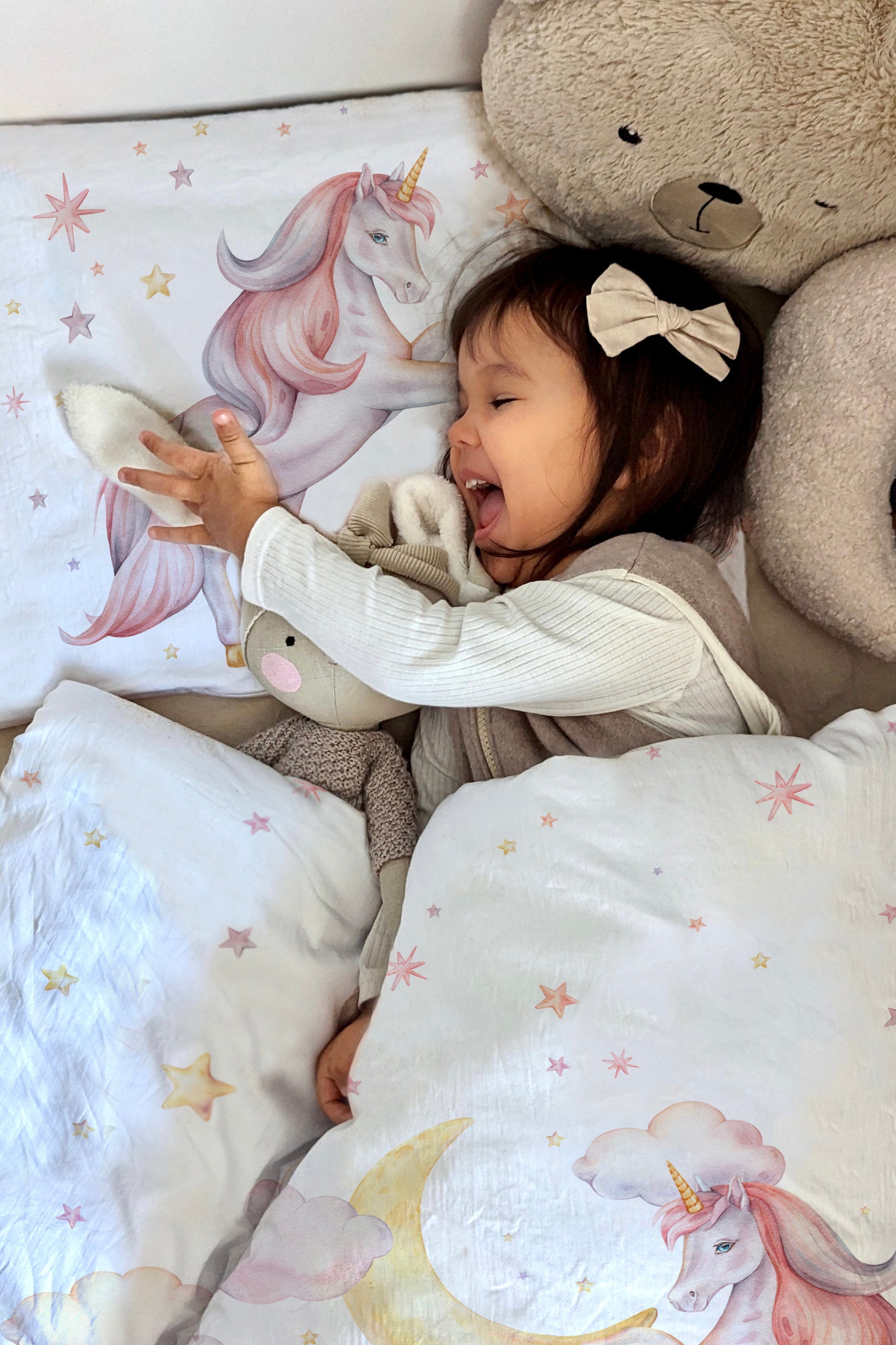 "Sternen Einhorn" Premium Kinderbettwäsche