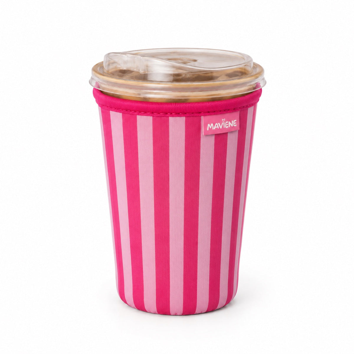 Becherhülle für Iced Coffee „Cherry Kiss“ in Pink