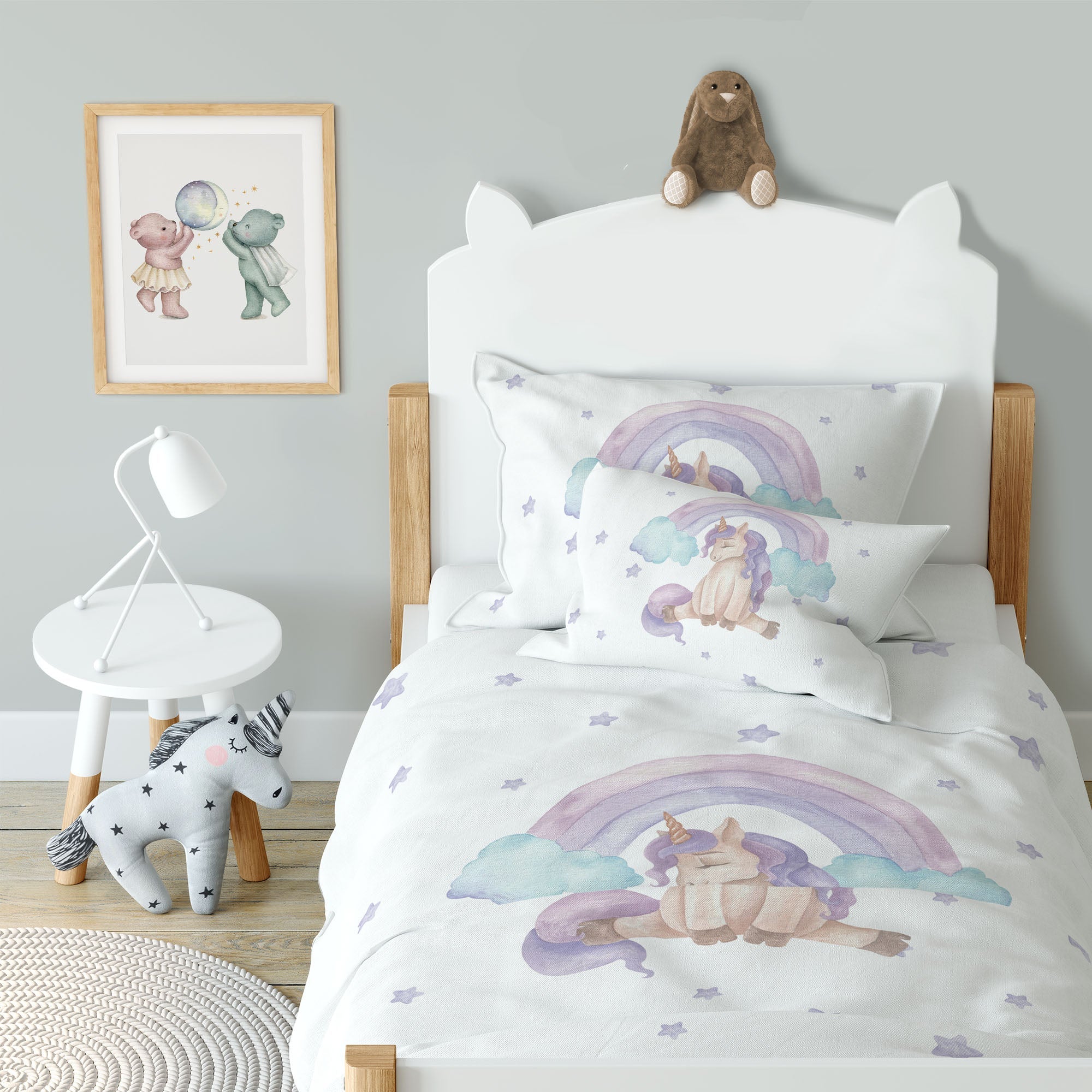 “Mein liebes Einhorn” Premium Kinderbettwäsche