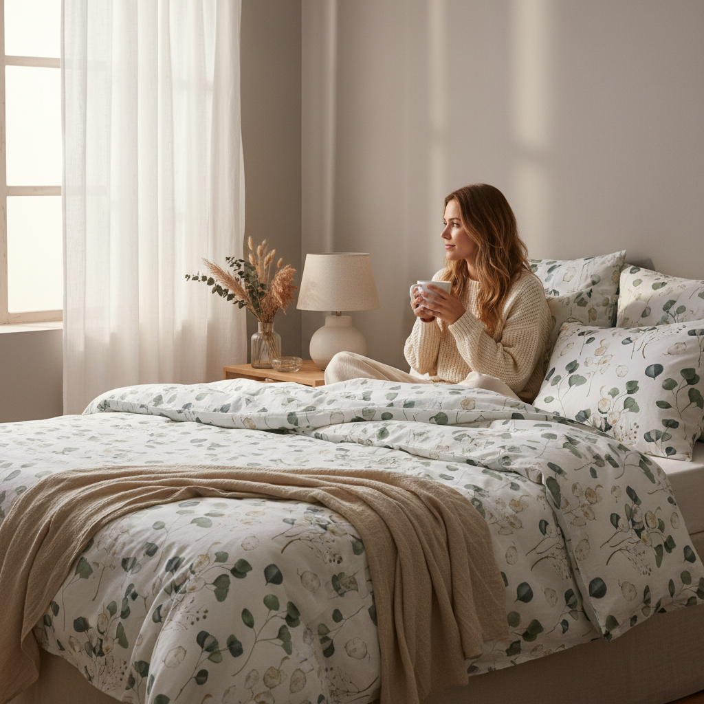 "Eukalyptus Blätter" Premium Bettwäsche