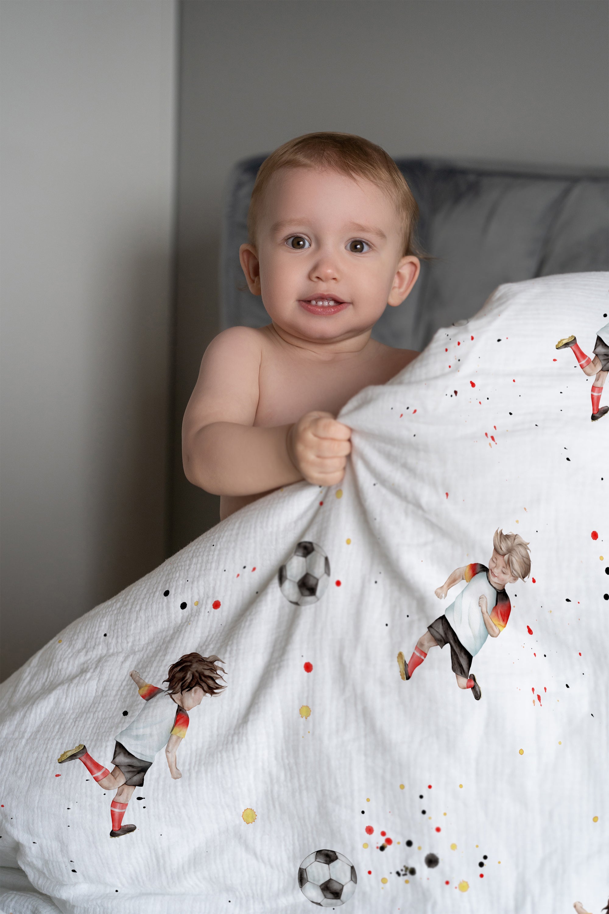 "Fussball Deutschland" Premium Kinderbettwäsche