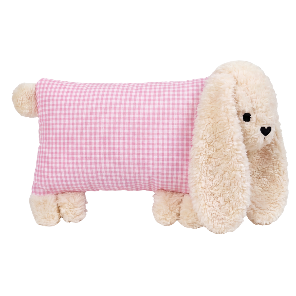 Kuschelhase XXL Vichykaro Rosa