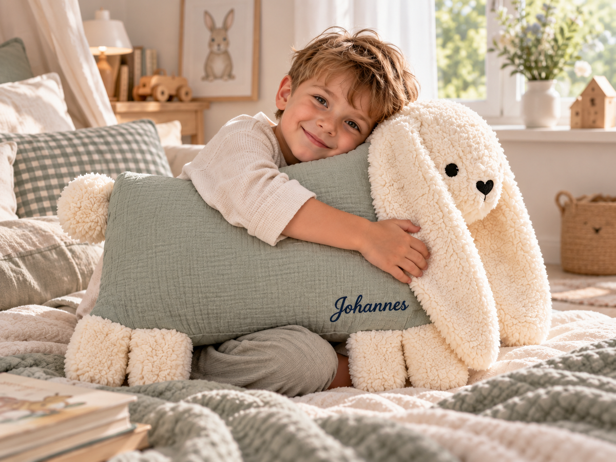 Kuschelhase XXL – extra groß zum Kuscheln und Liegen