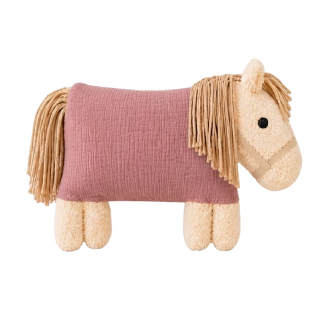 Kuschelpferd XXL Altrosa