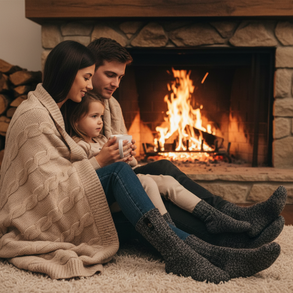 Pärchen Kuschel Merino-Wollsocken