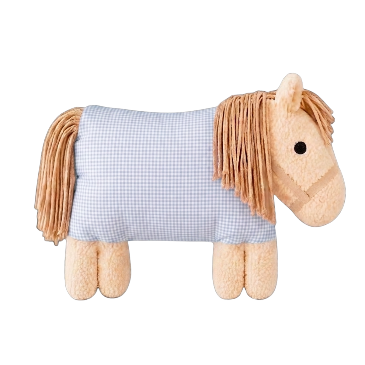 Kuschelpferd Vichykaro Blau