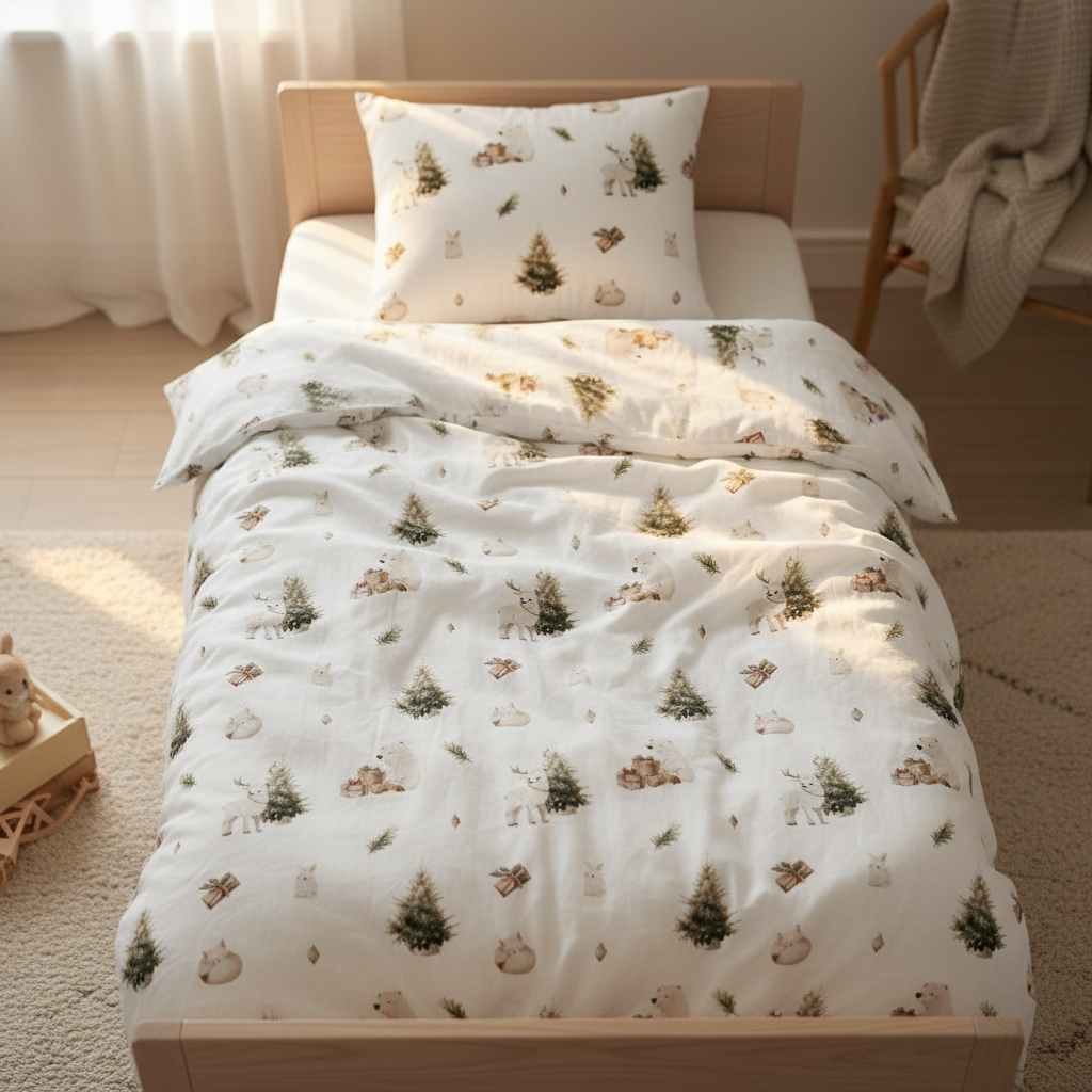 "Winterwald" Premium Kinderbettwäsche